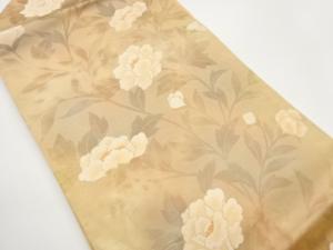 牡丹模様織出し名古屋帯